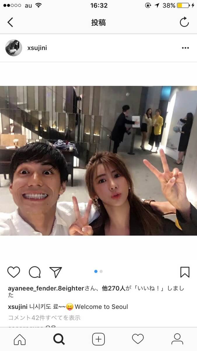 錦戸亮のインスタ流出画像 お相手の韓国人女優 コ スジン が謝罪 マネートーク