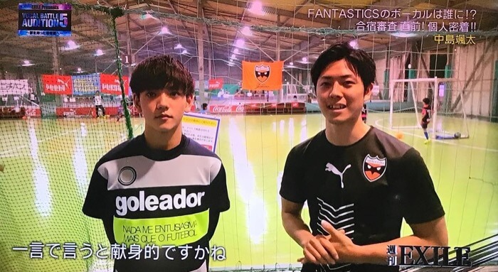 フットサルをする中島颯太くん