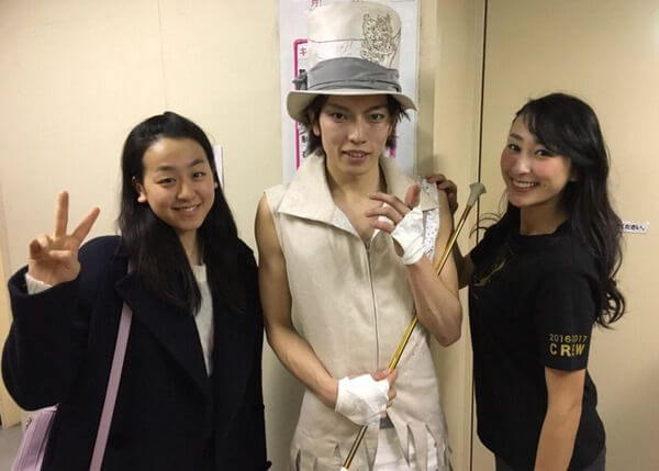 浅田姉妹とバトントワラー渡辺翔史